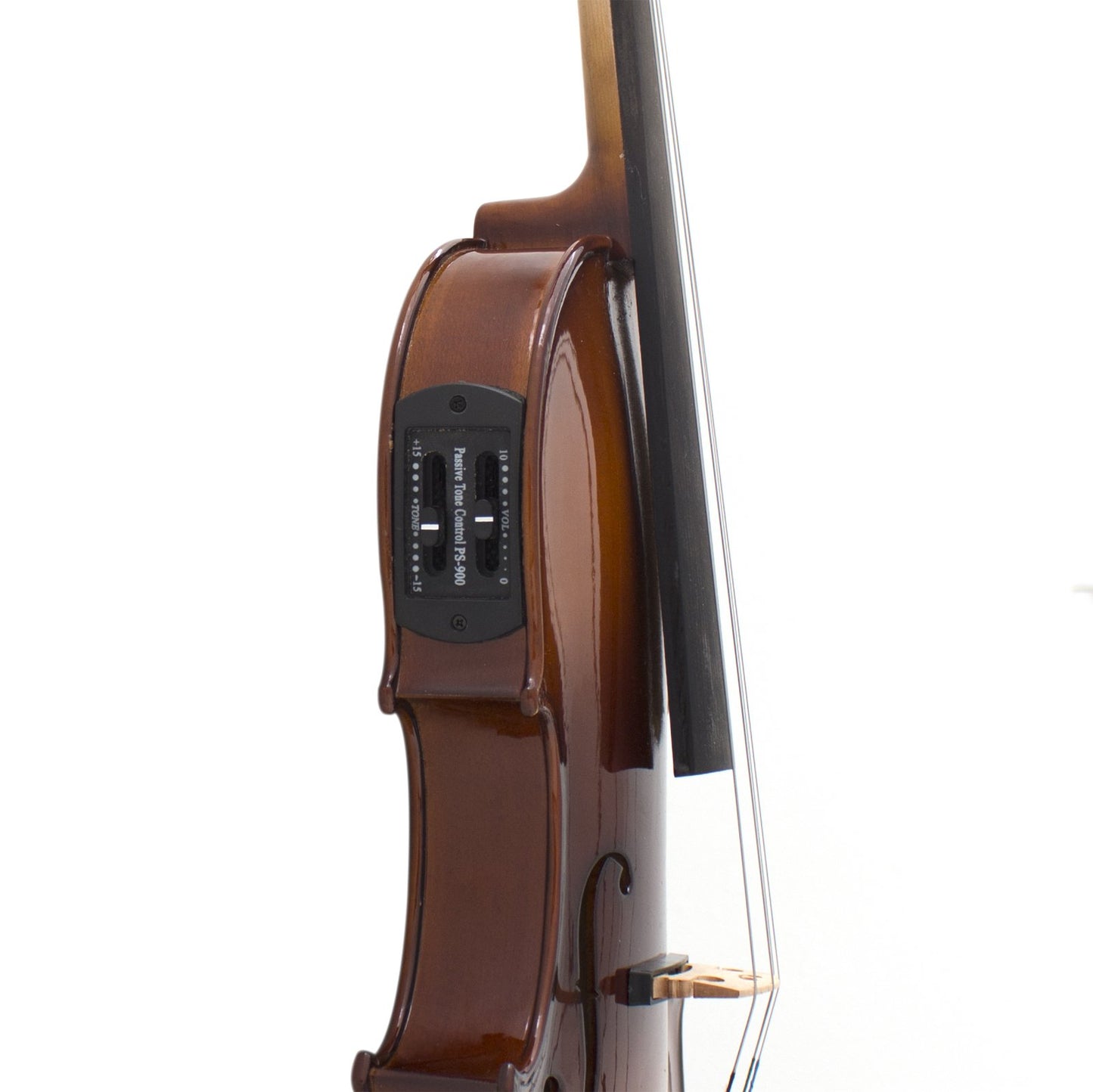 Cecilio 4/4 CVNAE-330 Ebony Fitted Acoustic/Electric Violin in Antique Varnish (Full Size)