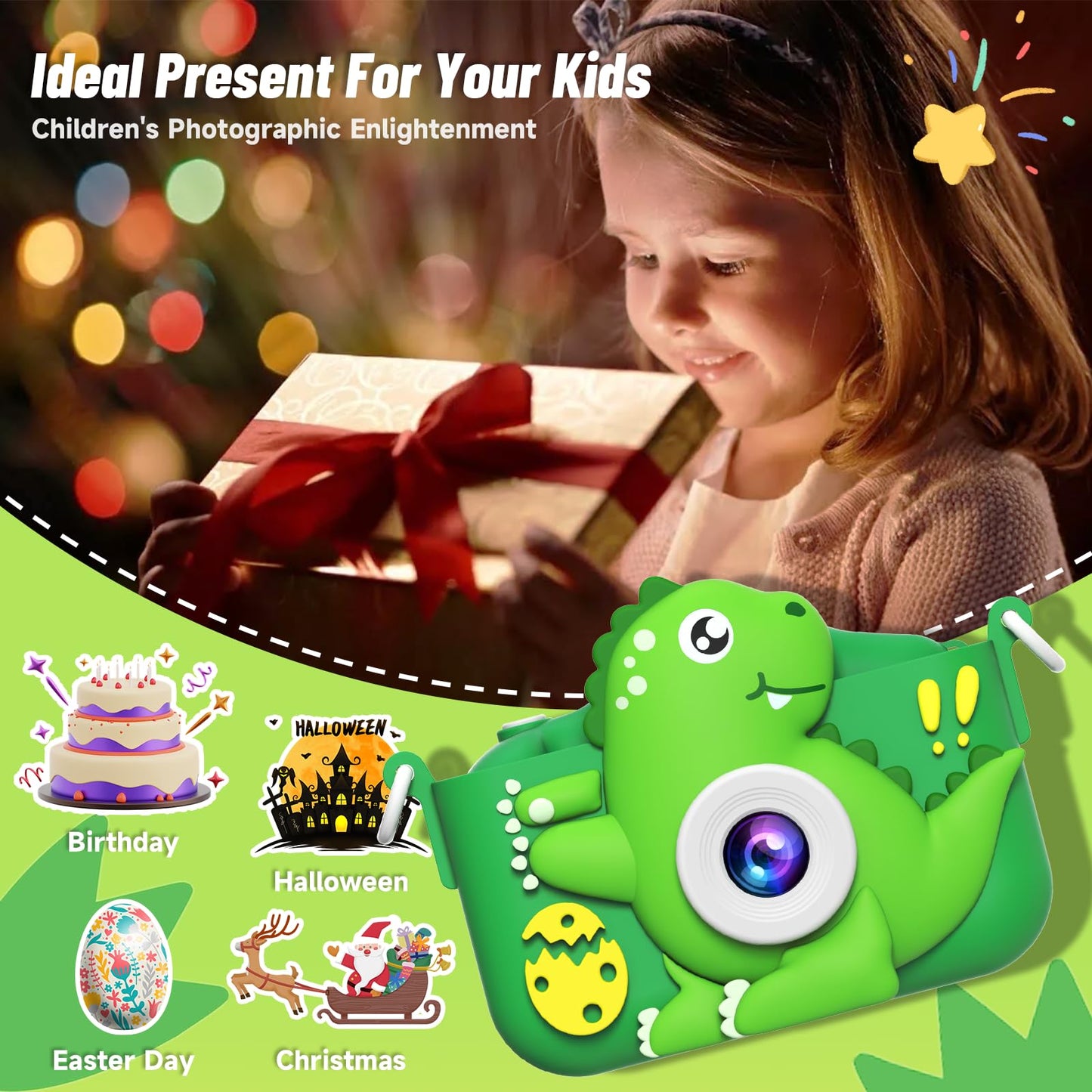 MindPal Kids 1080P HD Selfie Camera with SD Card