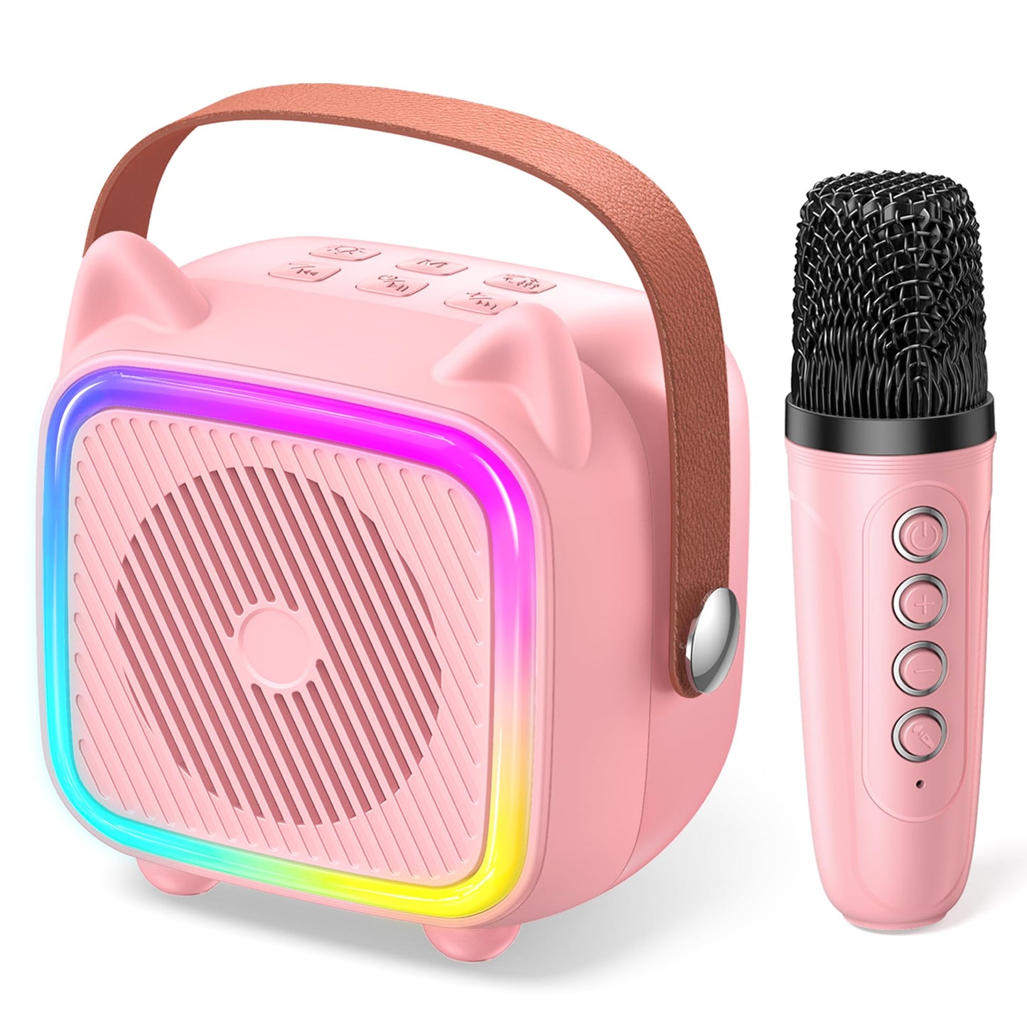 Mini Karaoke Machine with Bluetooth Mic for Kids