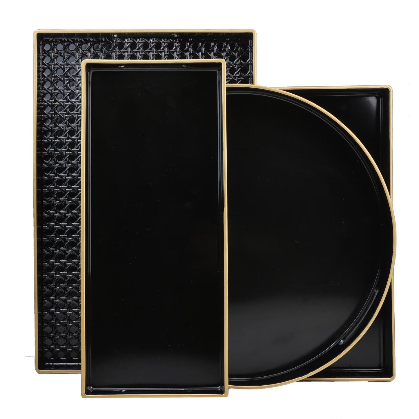 Rectangular Serving Tray with Handles for Decor