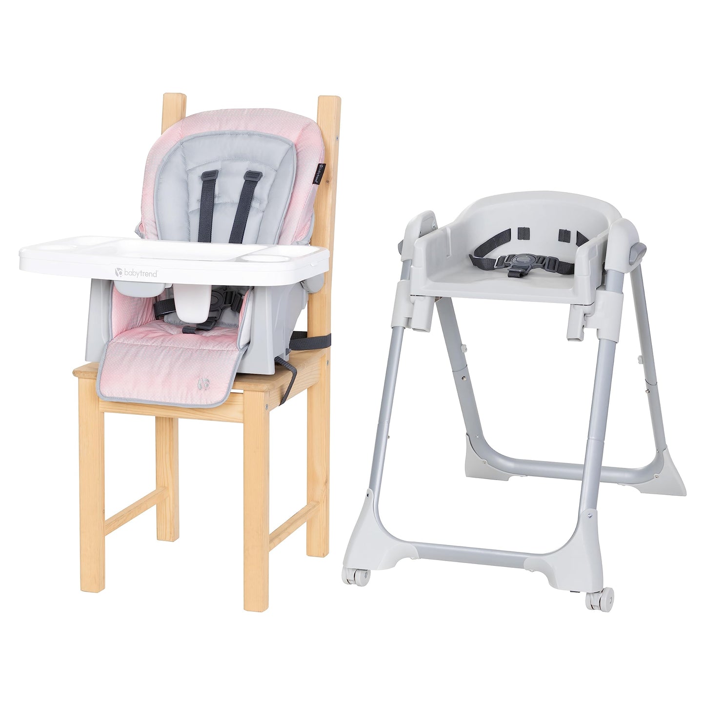 Baby Trend 7-in-1 High Chair, Pink Stone