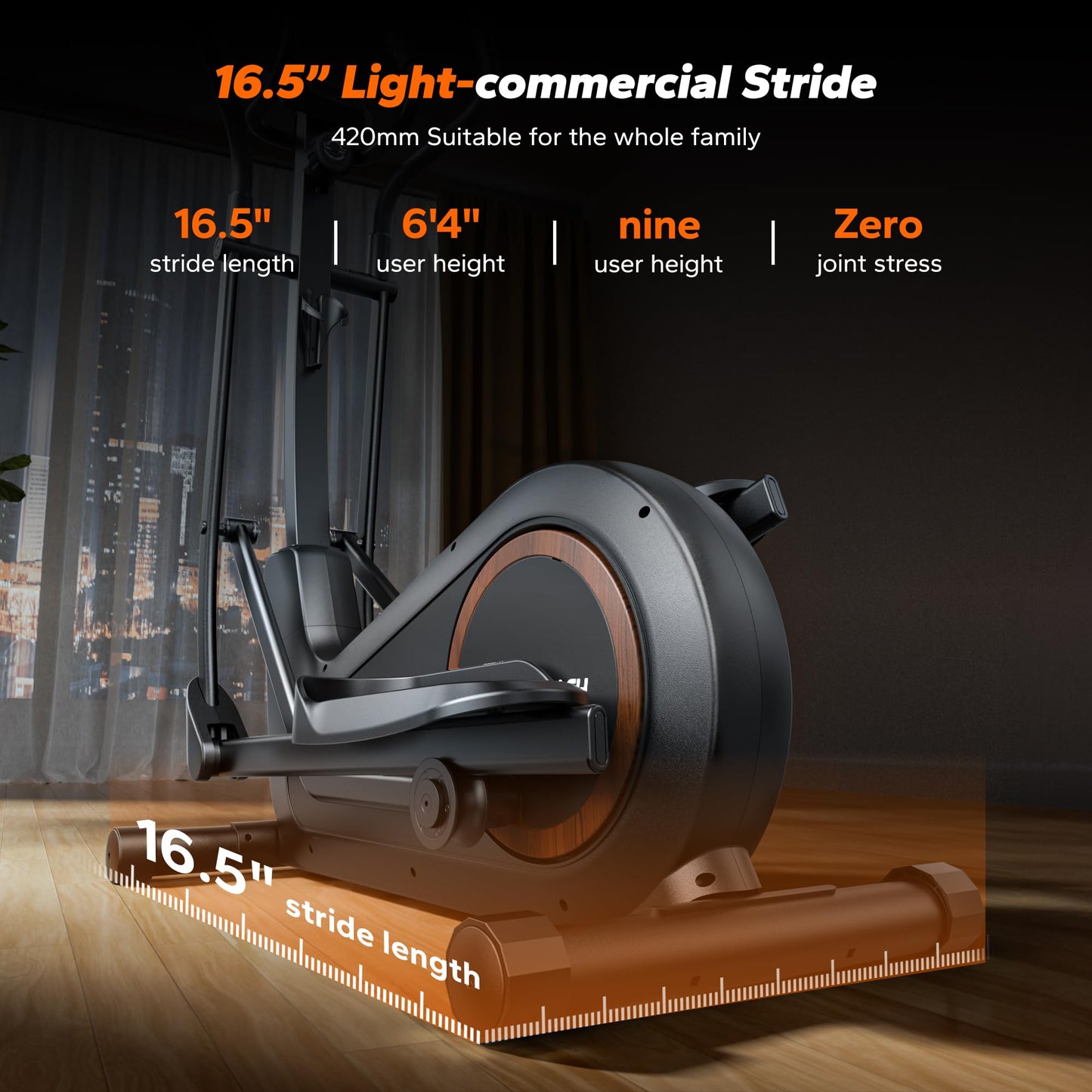 Elliptical Trainer with Heart Rate Monitor MERACH