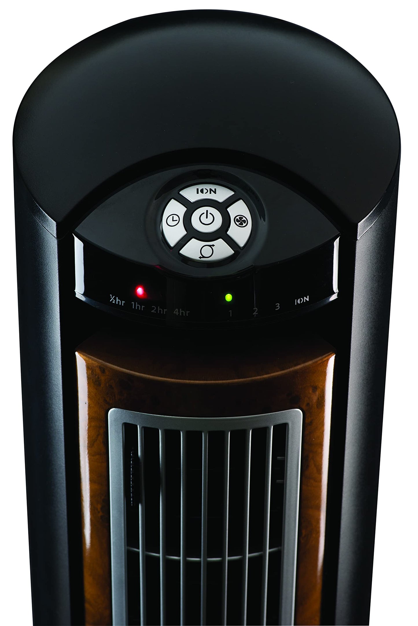 Lasko Oscillating Tower Fan, Remote Control, Ionizer, 3 Speeds, Timer, for Bedroom, Office, Kitchen 42", Black, T42950