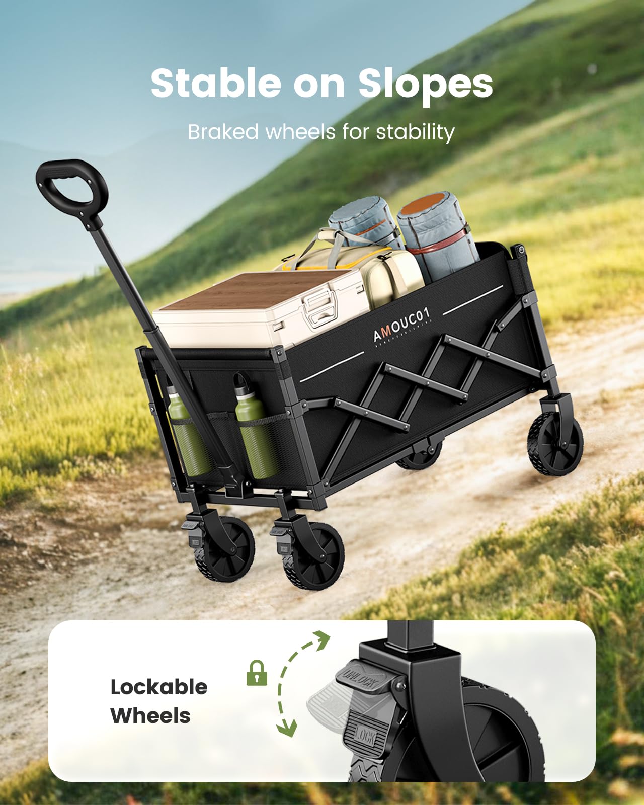 Foldable Wagon Cart by AMADA HOMEFURNISHING