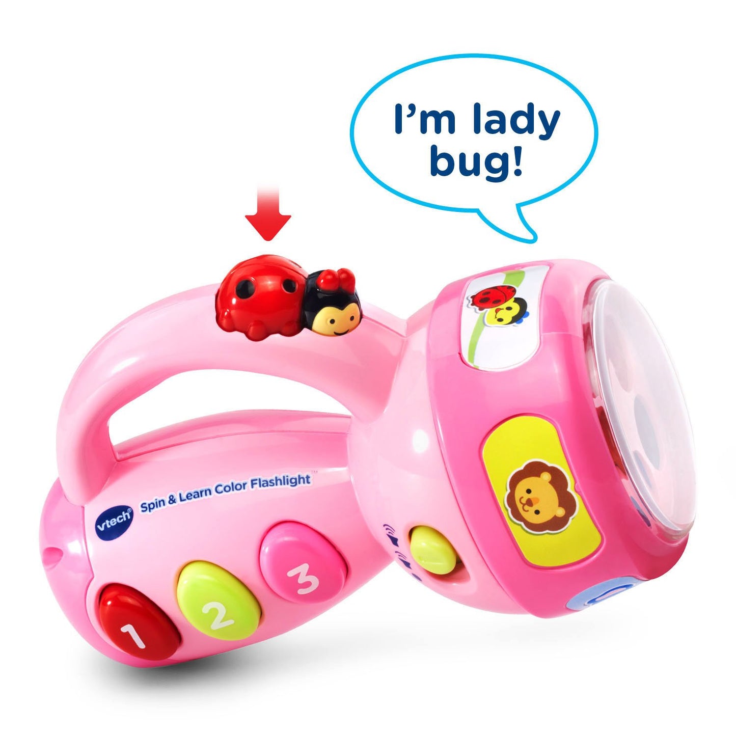 VTech Spin and Learn Color Flashlight - Pink