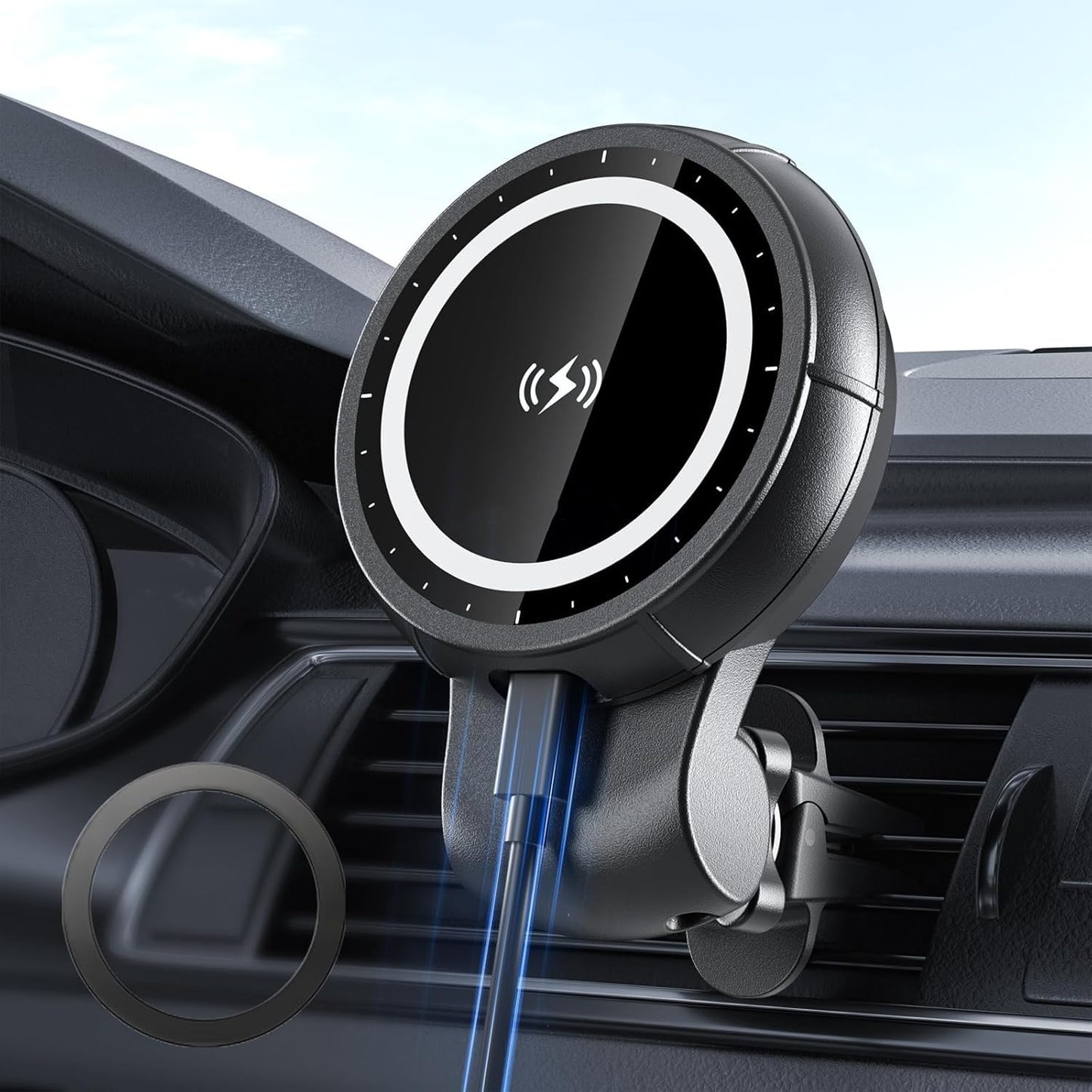 Magnetic Wireless Charger Car Mount Holder