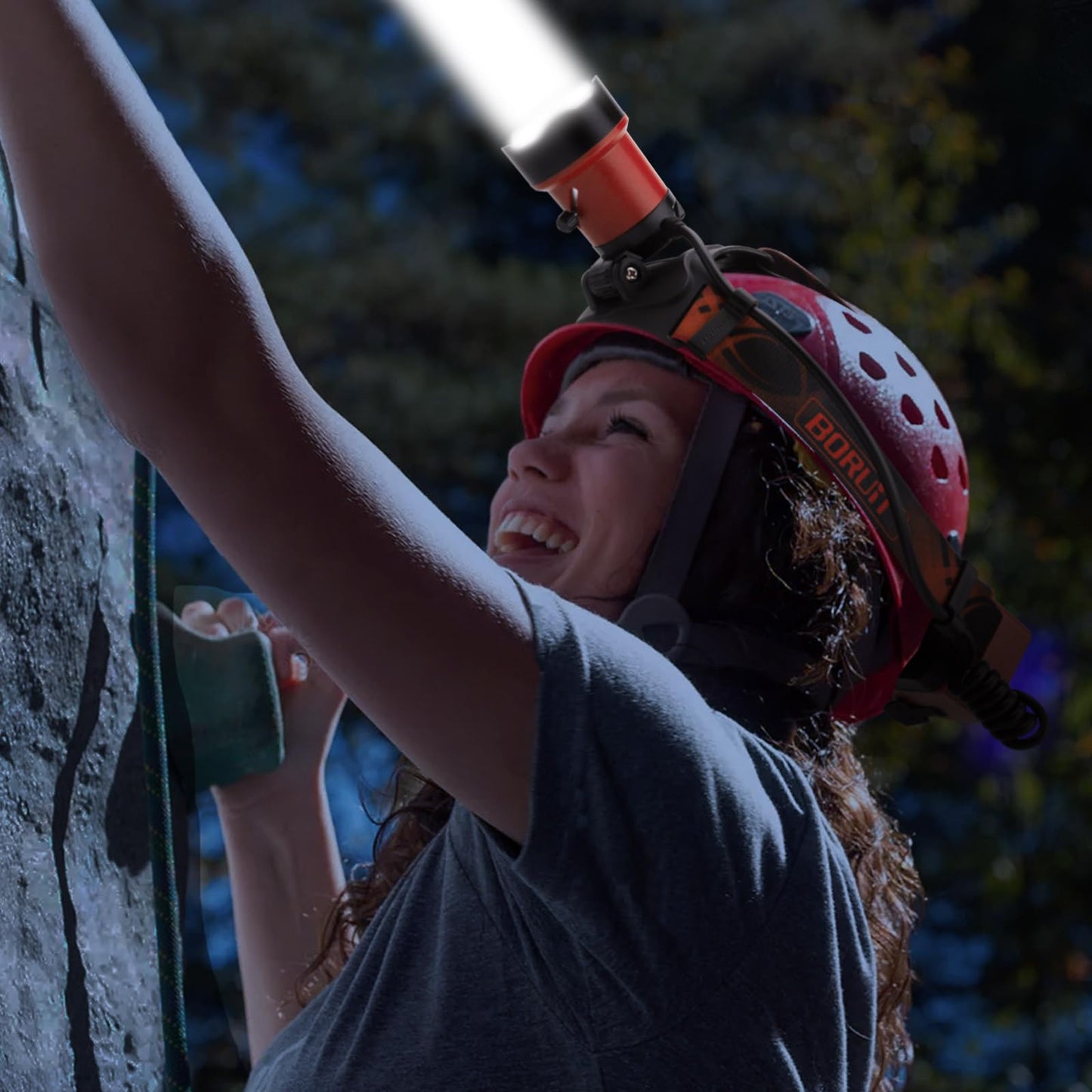 BORUIT LED Rechargeable Headlamp with 4 Modes