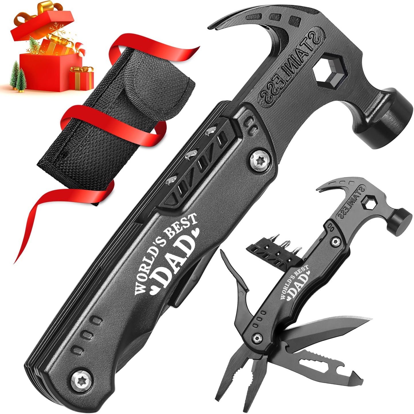 Multitool Hammer Gift for Dad by WILLUCK