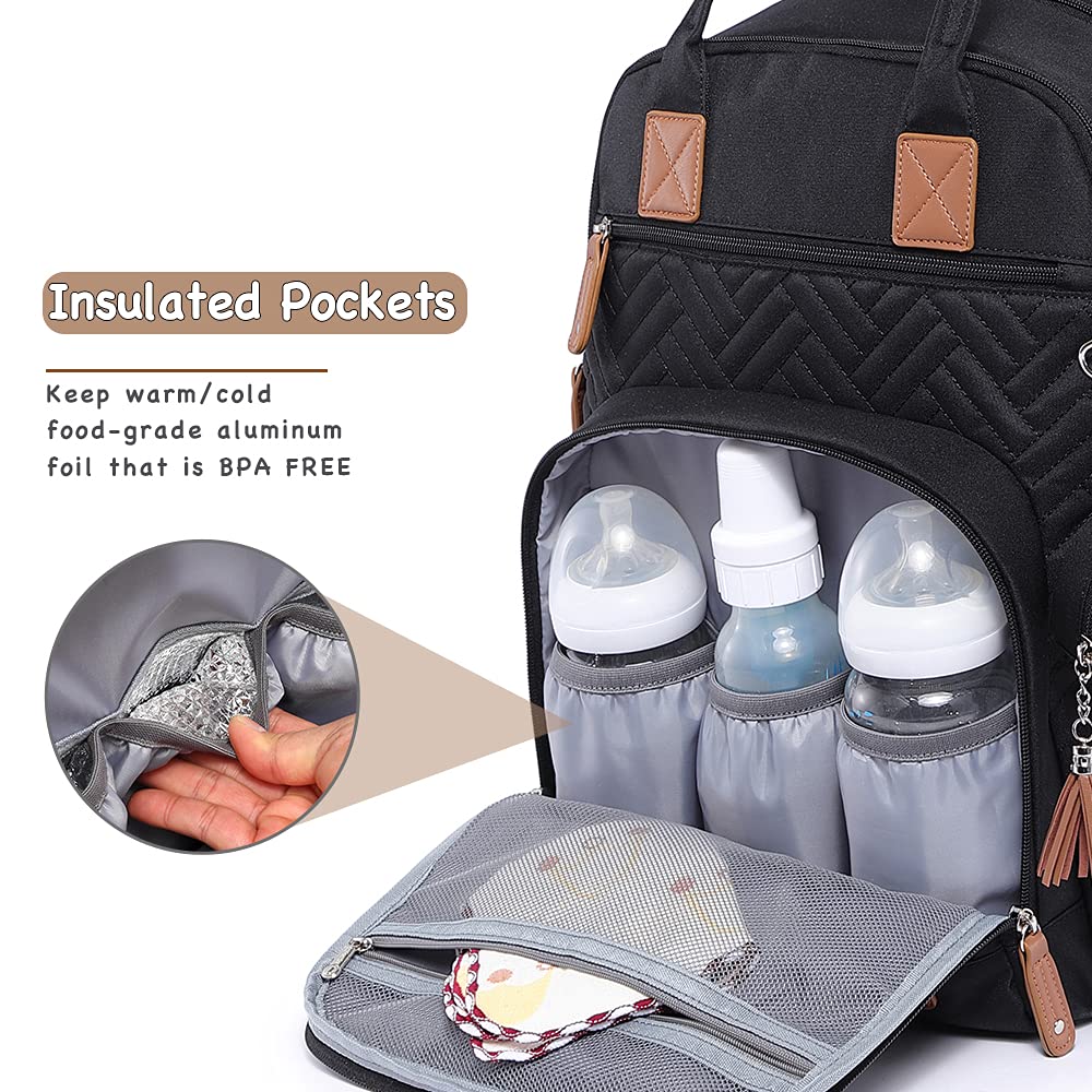 iniuniu Waterproof Diaper Bag Backpack with Accessories