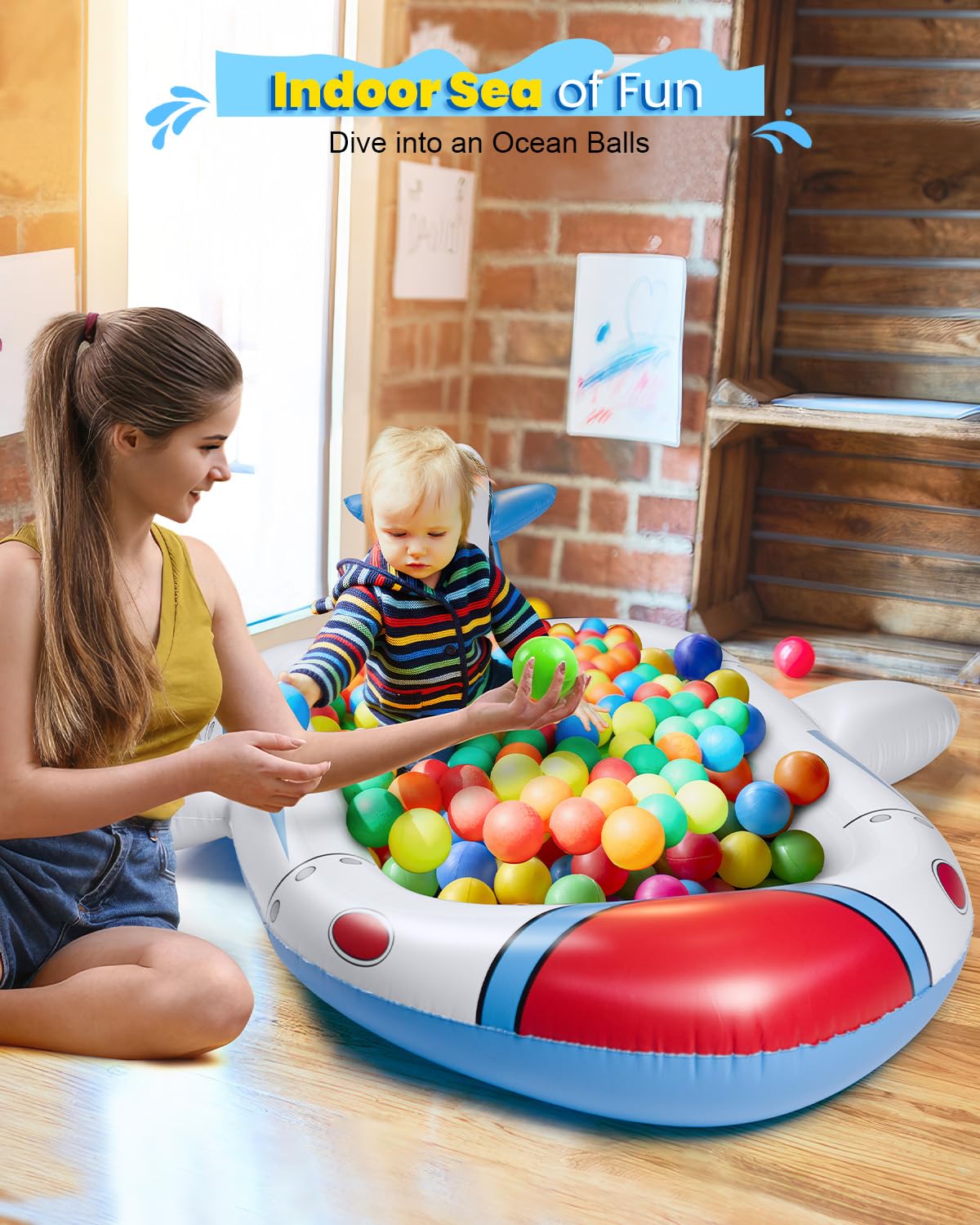 Inflatable 3-in-1 Kiddie Pool for Toddlers