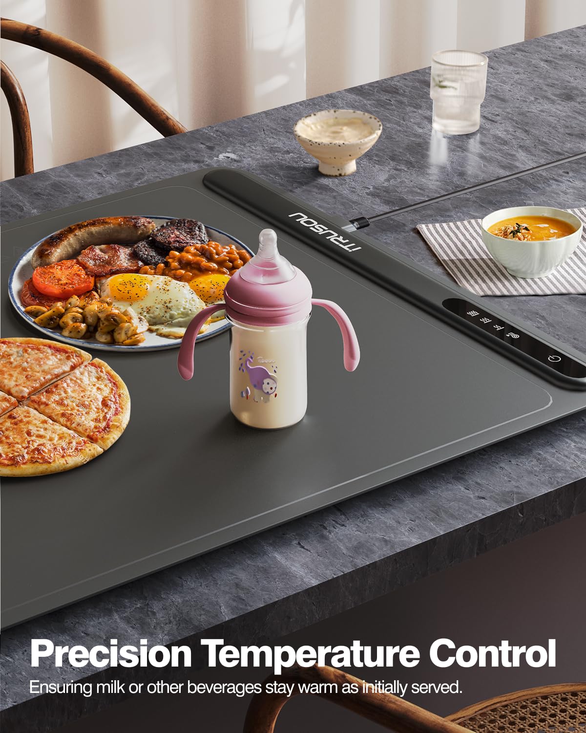 Electric Warming Tray with 3 Temperature Settings