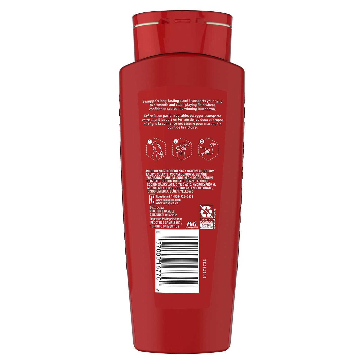 Old Spice Swagger Body Wash 16 Fl Oz Pack of 4