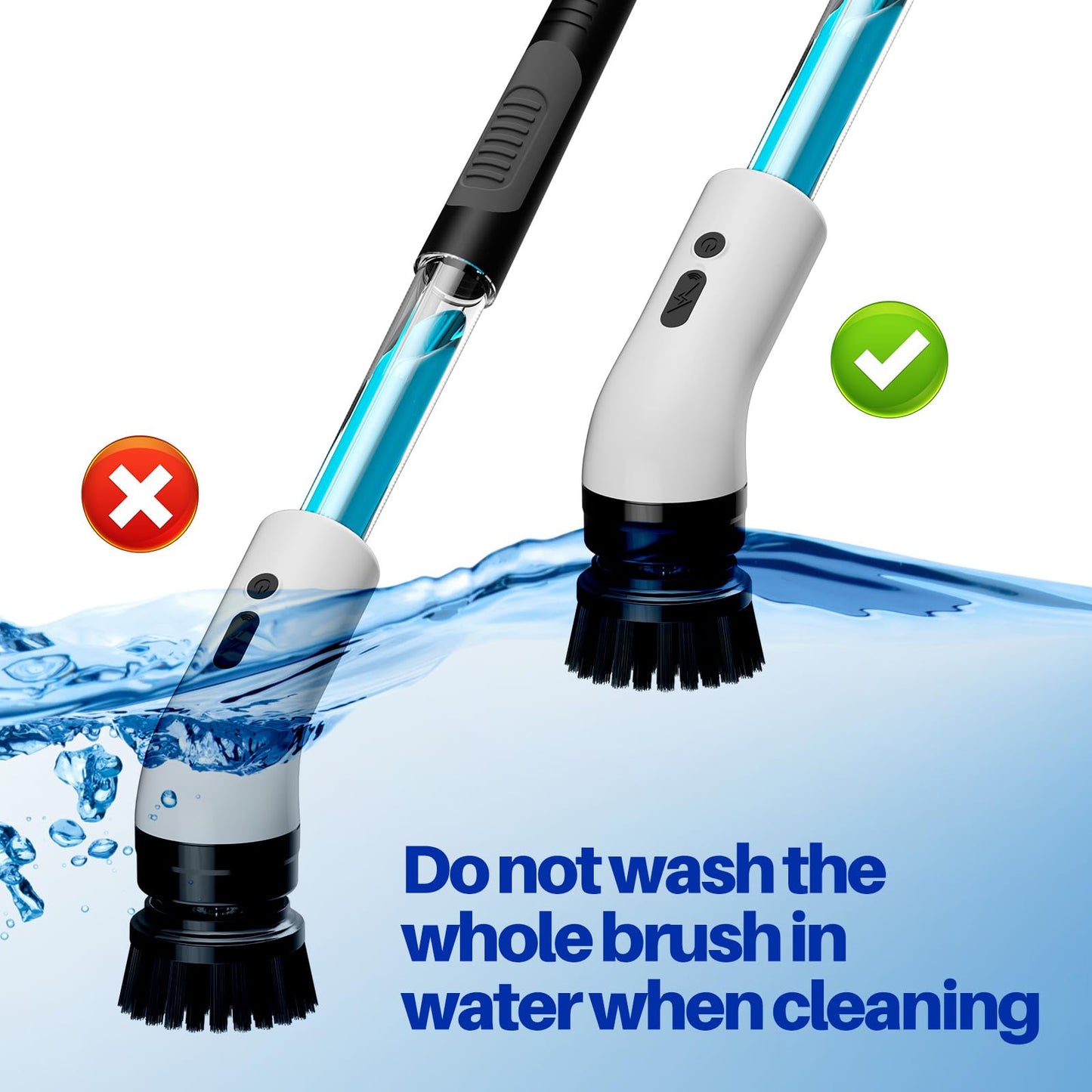 IAGREEA 9-in-1 Electric Spin Scrubber with Brushes