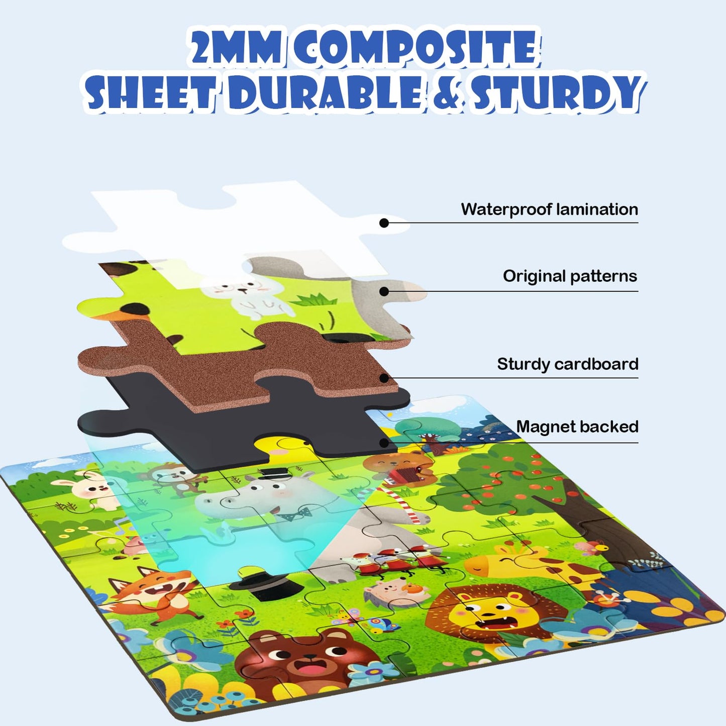 Animal World Magnetic Puzzle Book for Kids