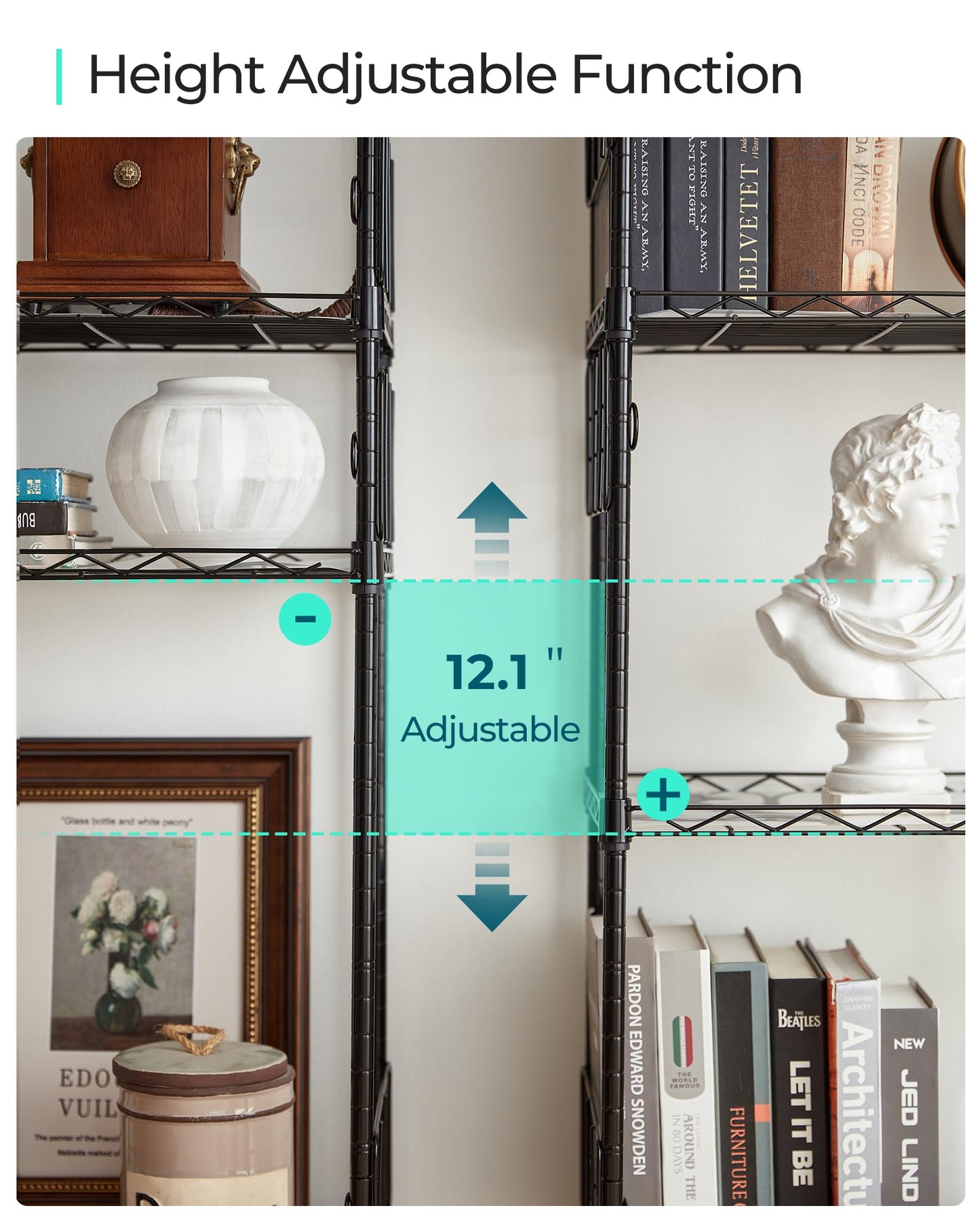 5-Tier Heavy Duty Metal Storage Shelf