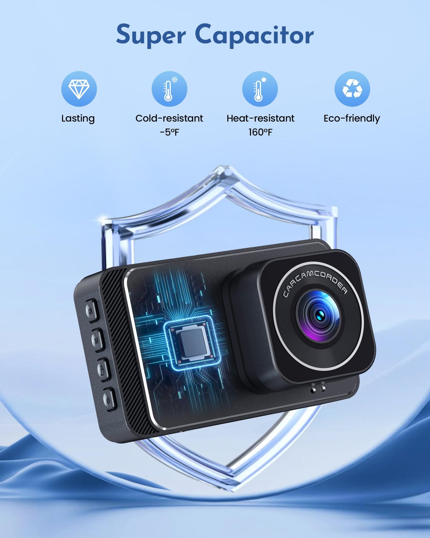 DELLFY 4K Dash Cam with Night Vision & Wi-Fi