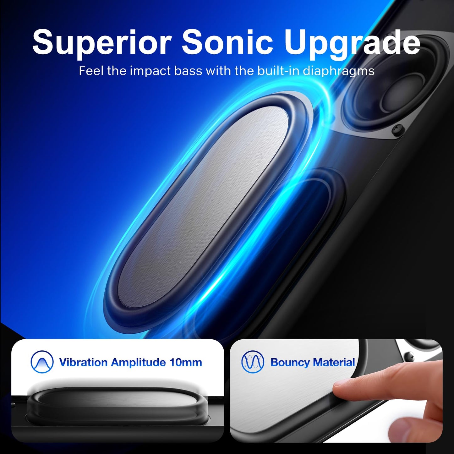 Hi-Fi Stereo Computer Speakers with LED Lighting