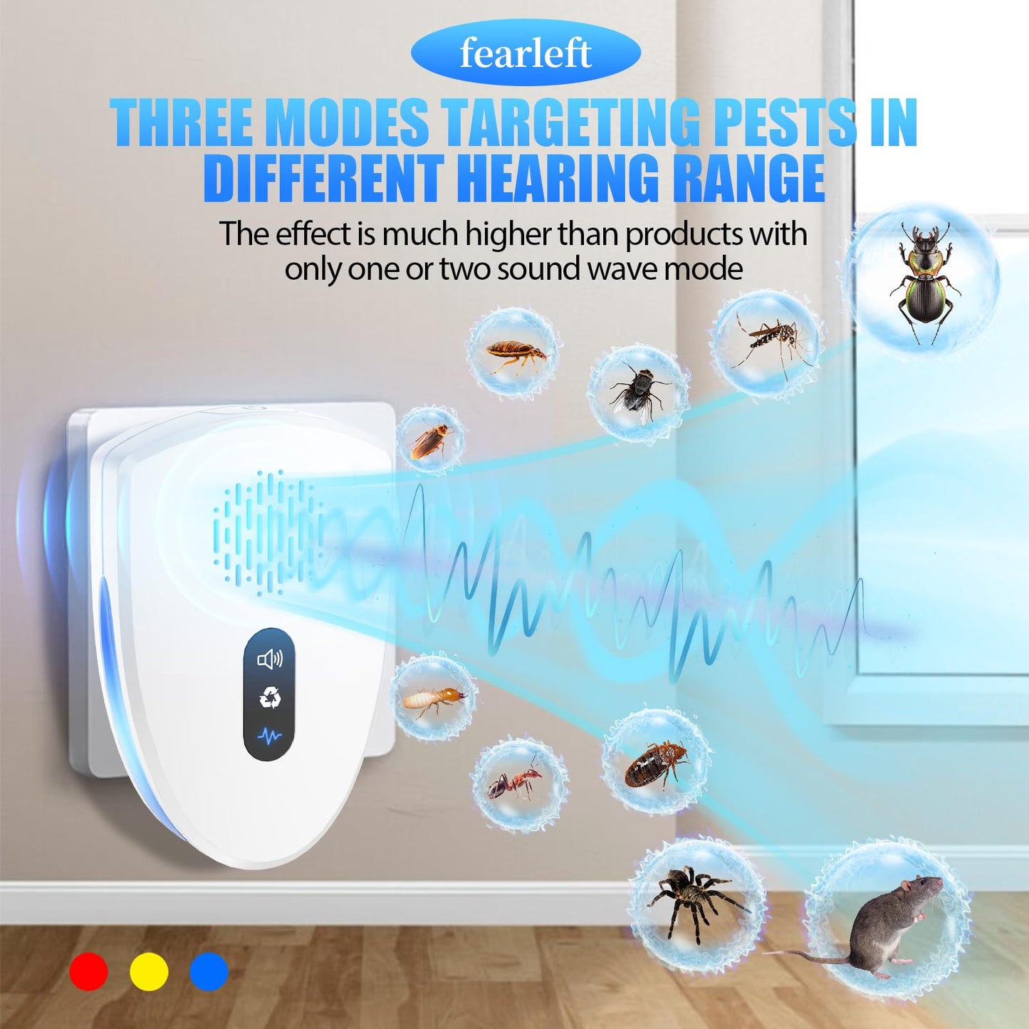 6 Pack Ultrasonic Pest Repeller for Home