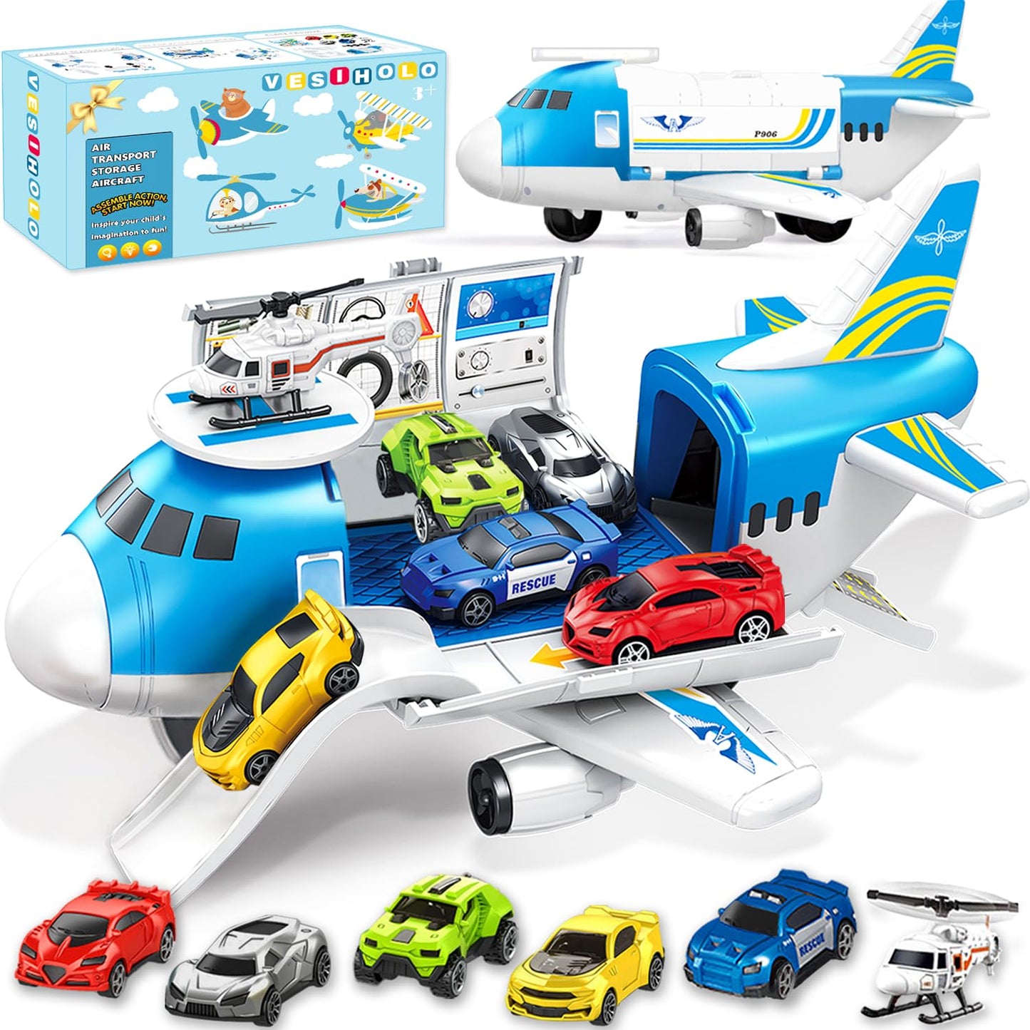 GUDEHOLO Airplane Toy for Ages 2-7