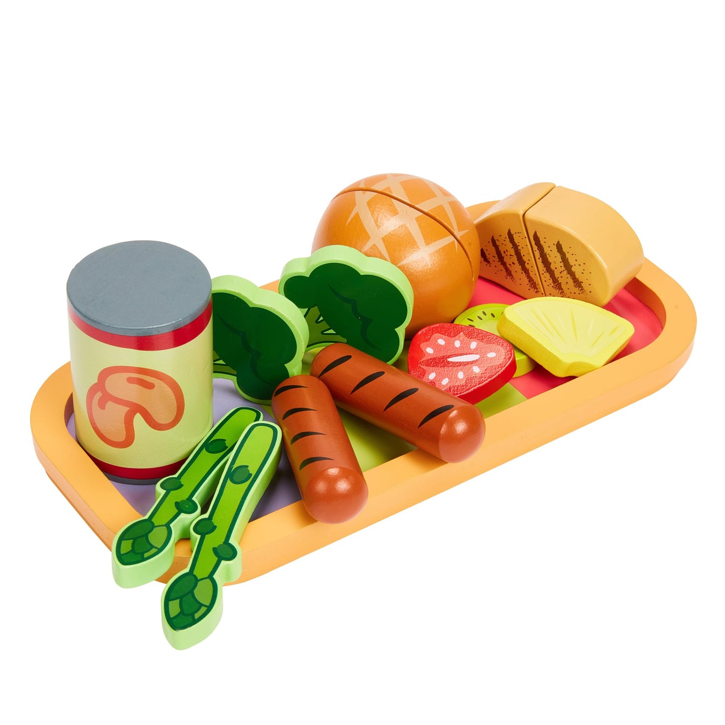 32-Piece Bluey Dine-In Wooden Toy Set