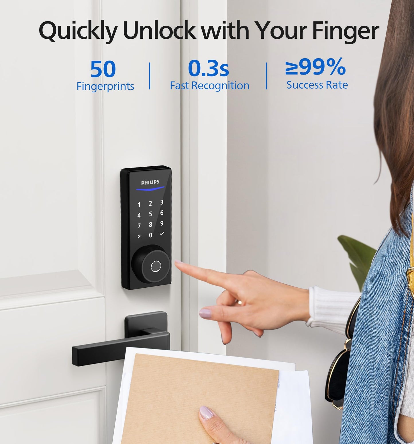 Philips Smart Fingerprint Door Lock with App Control