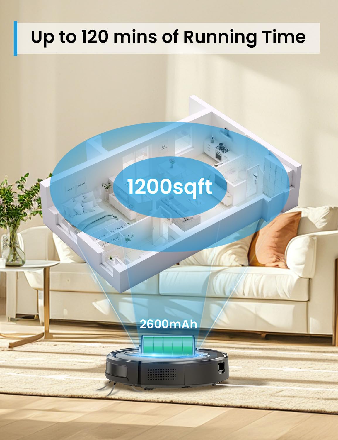 PSUK 2-in-1 Robot Vacuum and Mop Combo