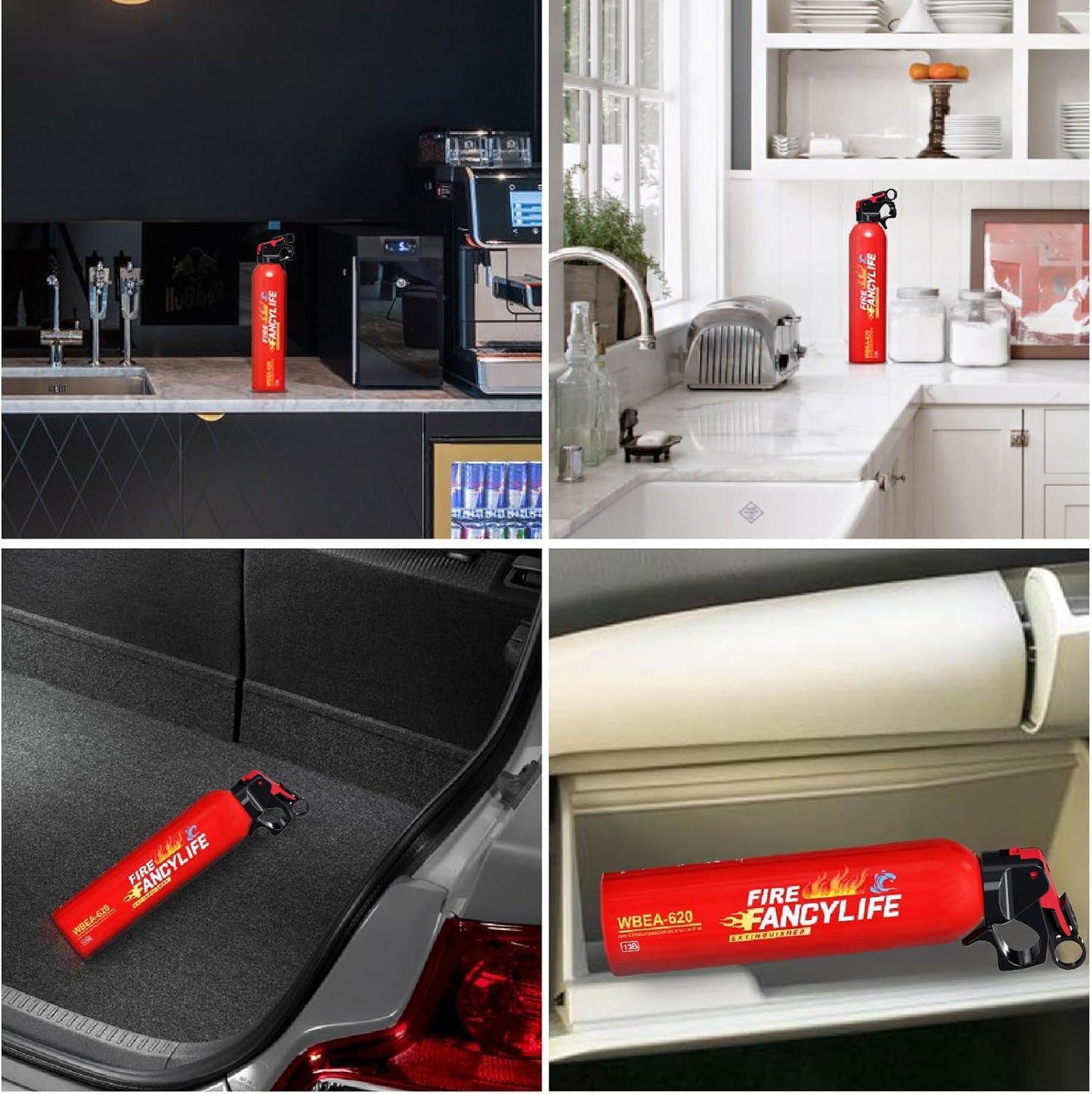 Portable Water-Based Fire Extinguisher for Home & Car