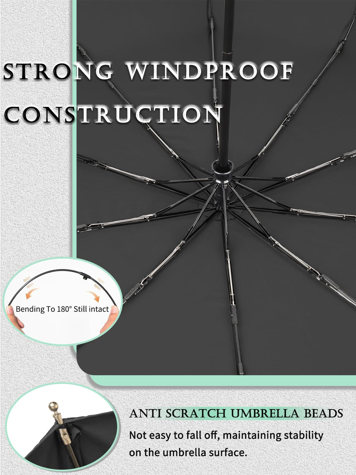 Windproof Compact Travel Umbrella - Lightweight & Automatic