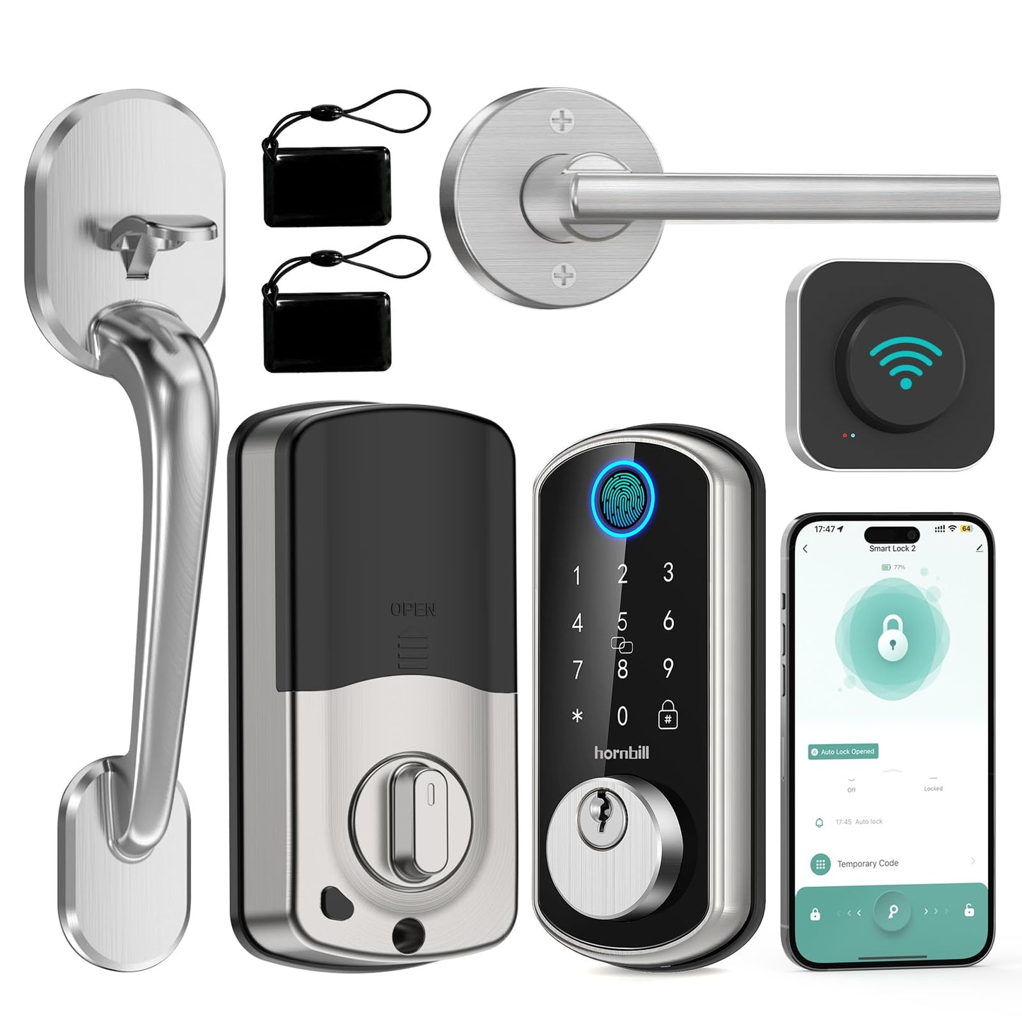 Smart Keyless WiFi Door Lock with Fingerprint