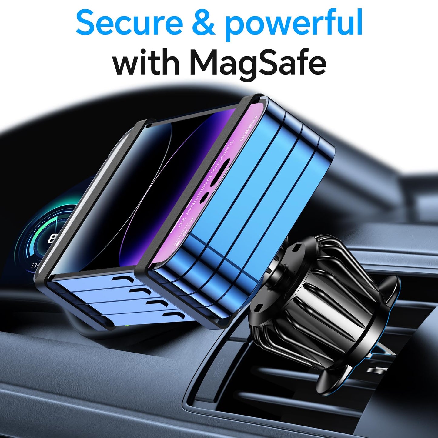 MagSafe Car Mount with 20 Strong Magnets