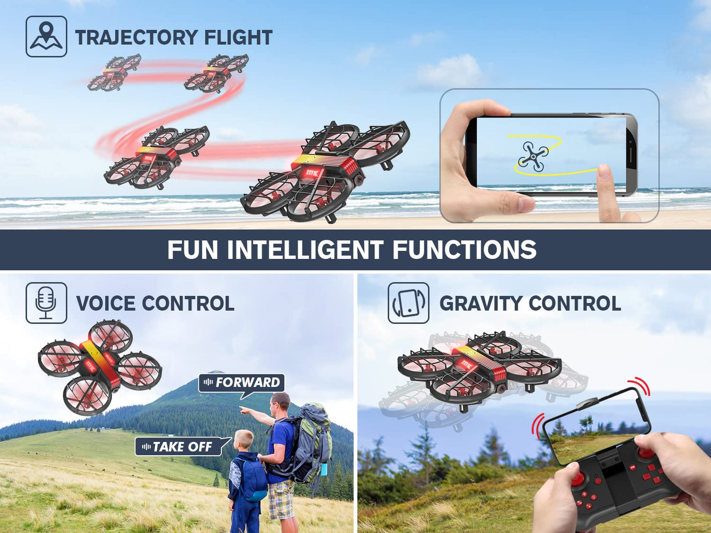HASAKEE Mini Drone with Camera for Beginners