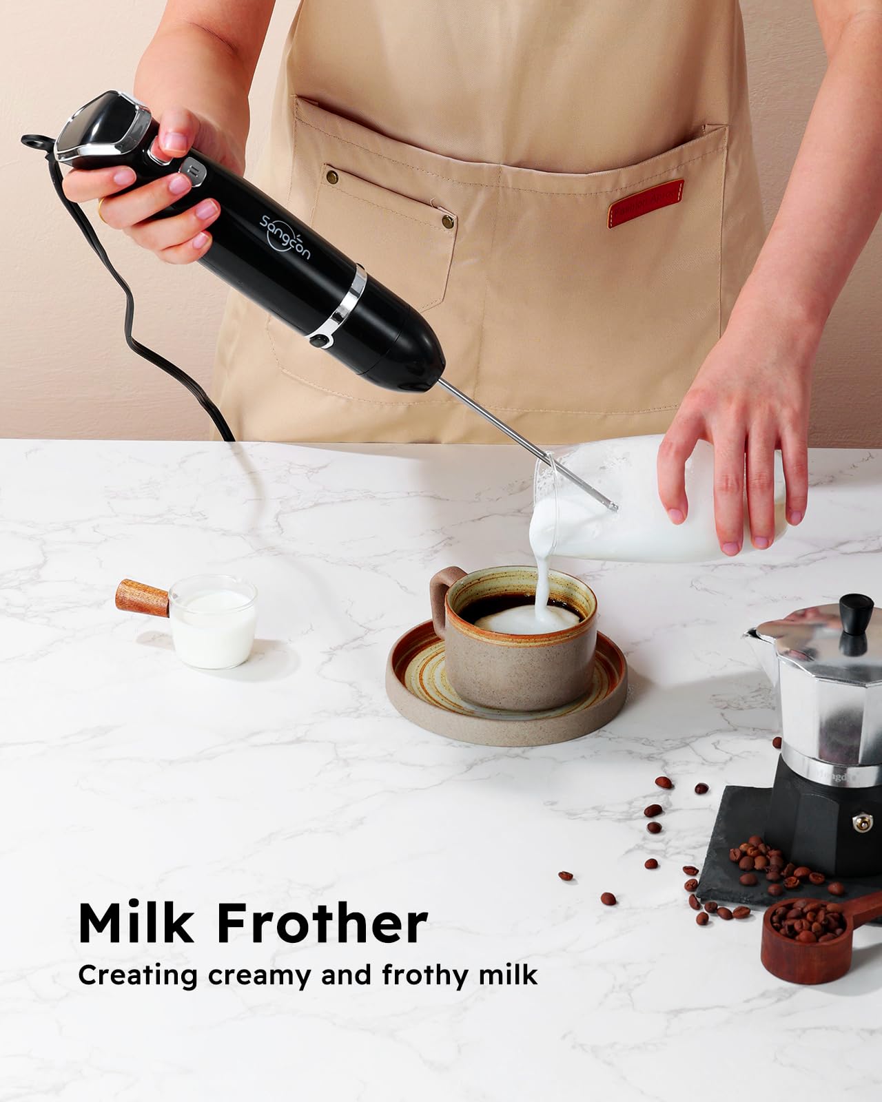 6-in-1 Immersion Blender with Chopper & Whisk