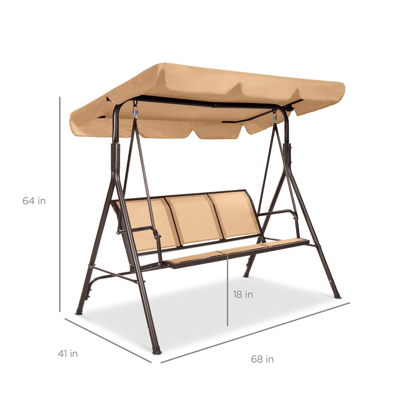 Best Choice 2-Seater Outdoor Canopy Swing Glider