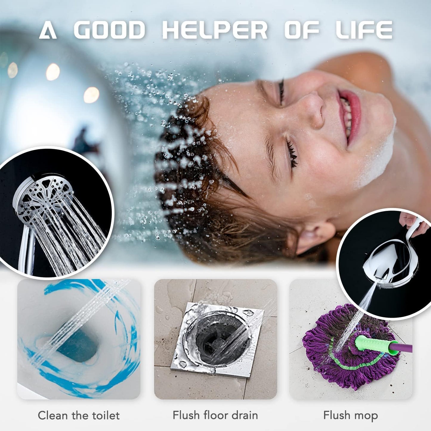 10" Rainfall Shower Head with Handheld Combo