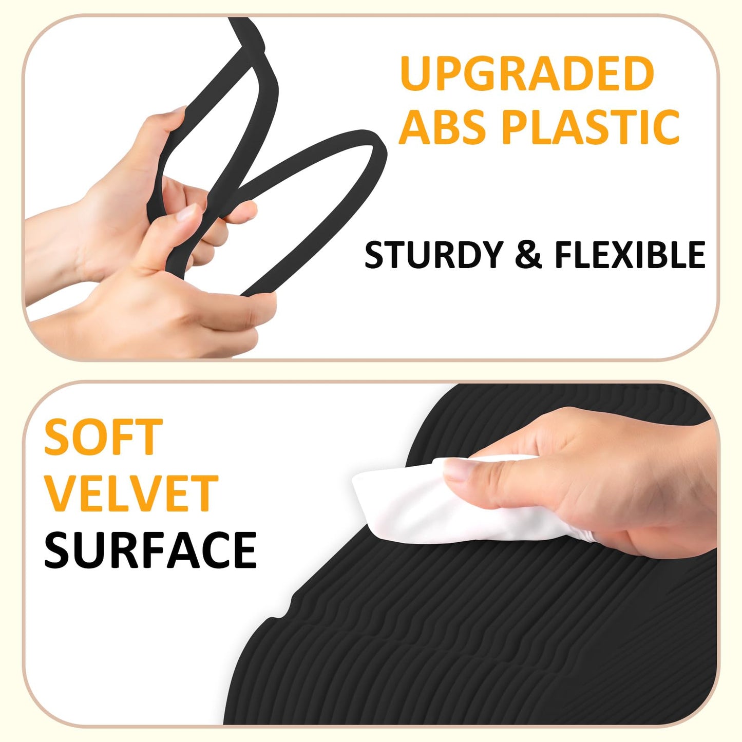 50 Pack Velvet Non-Slip Hangers