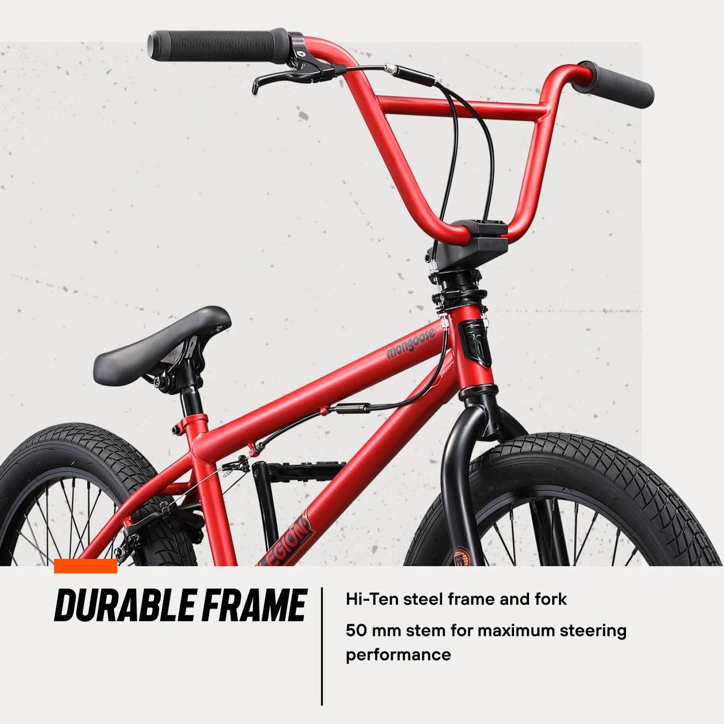 Mongoose Legion L20 Kids BMX Bike - 20-Inch Wheels