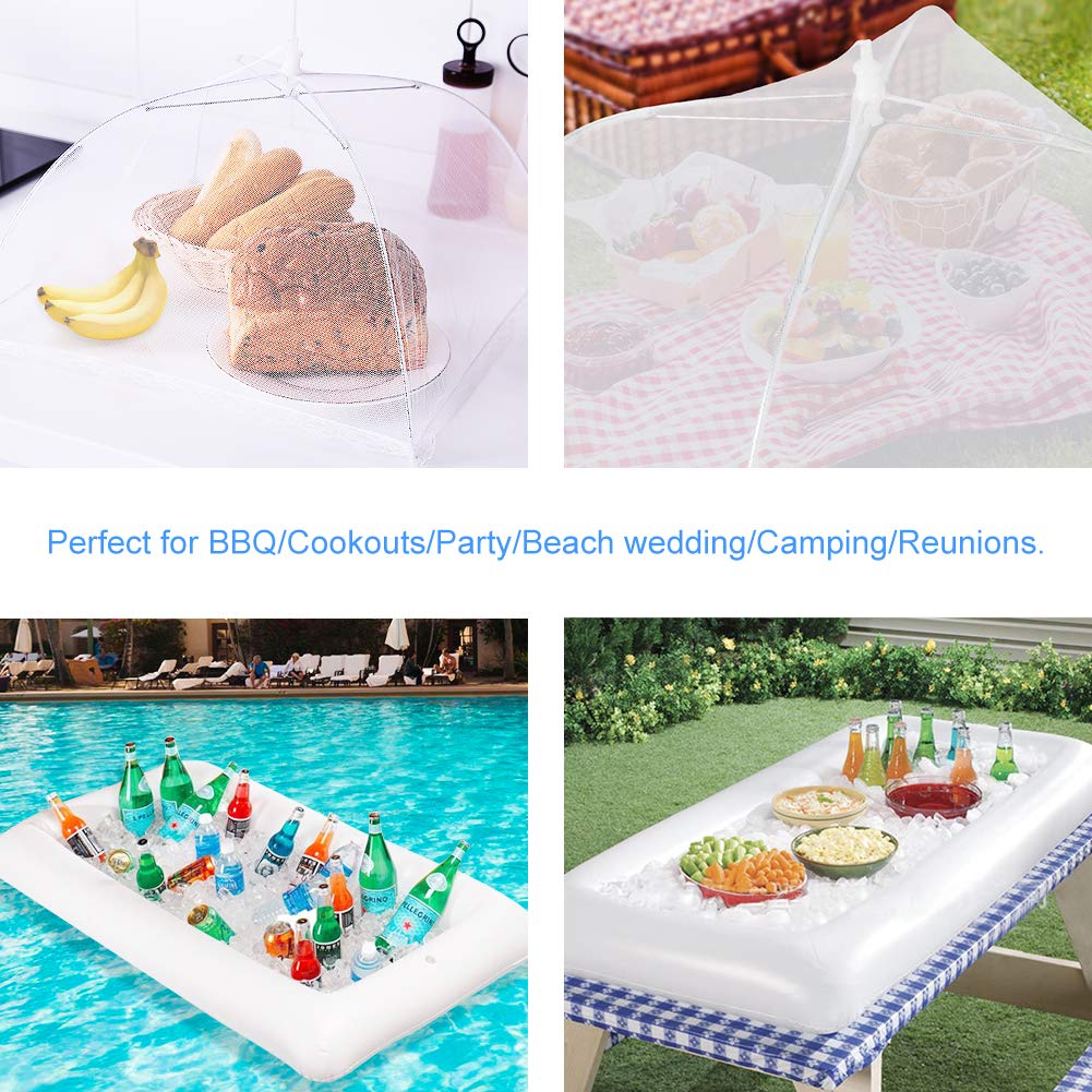 Inflatable Serving Bar with Mesh Food Umbrellas