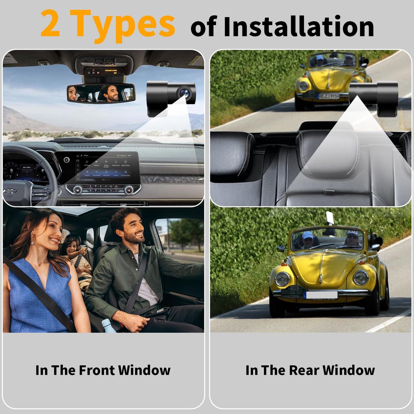 4K Dual Channel Dash Cam with Night Vision