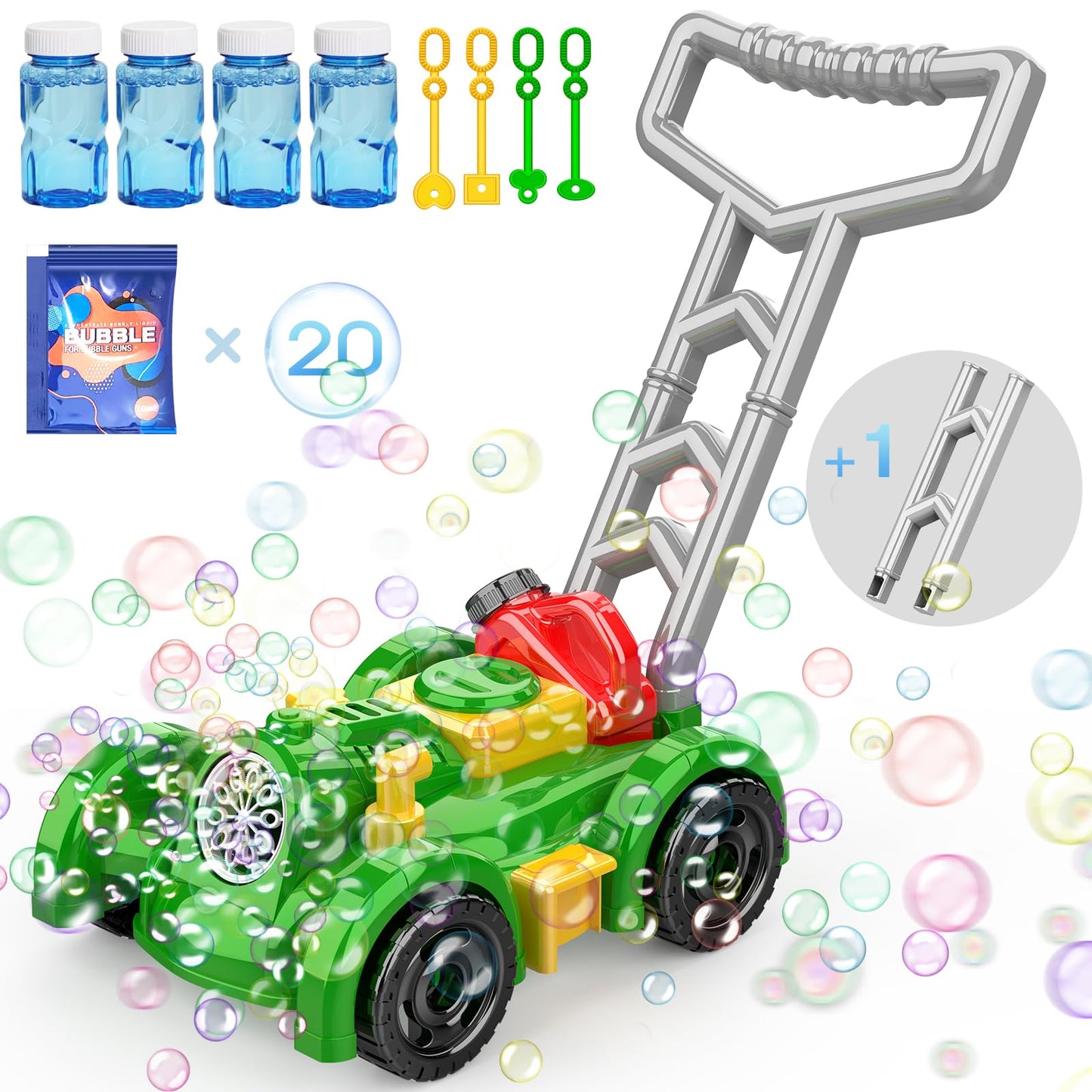 Bubble Lawn Mower Toy for Toddlers 3+ Years