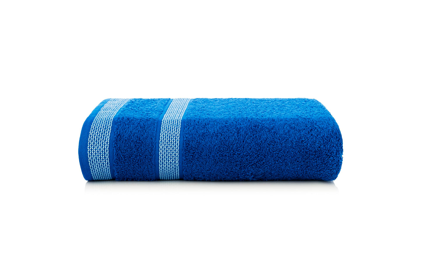 CASA COPENHAGEN Solitaire Mix 6 Pieces Towel Set- Grey Violet+Electric Blue, 600 GSM 2Bath Towel 2Hand Towel 2Washcloth,Designed in Denmark Made of Soft Egyptian Cotton for Bathroom, Kitchen & Shower