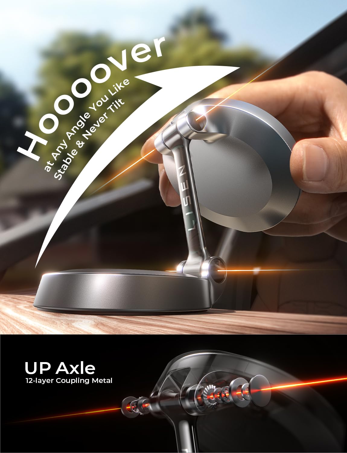 15W Magnetic Car Charger for iPhone by LISEN