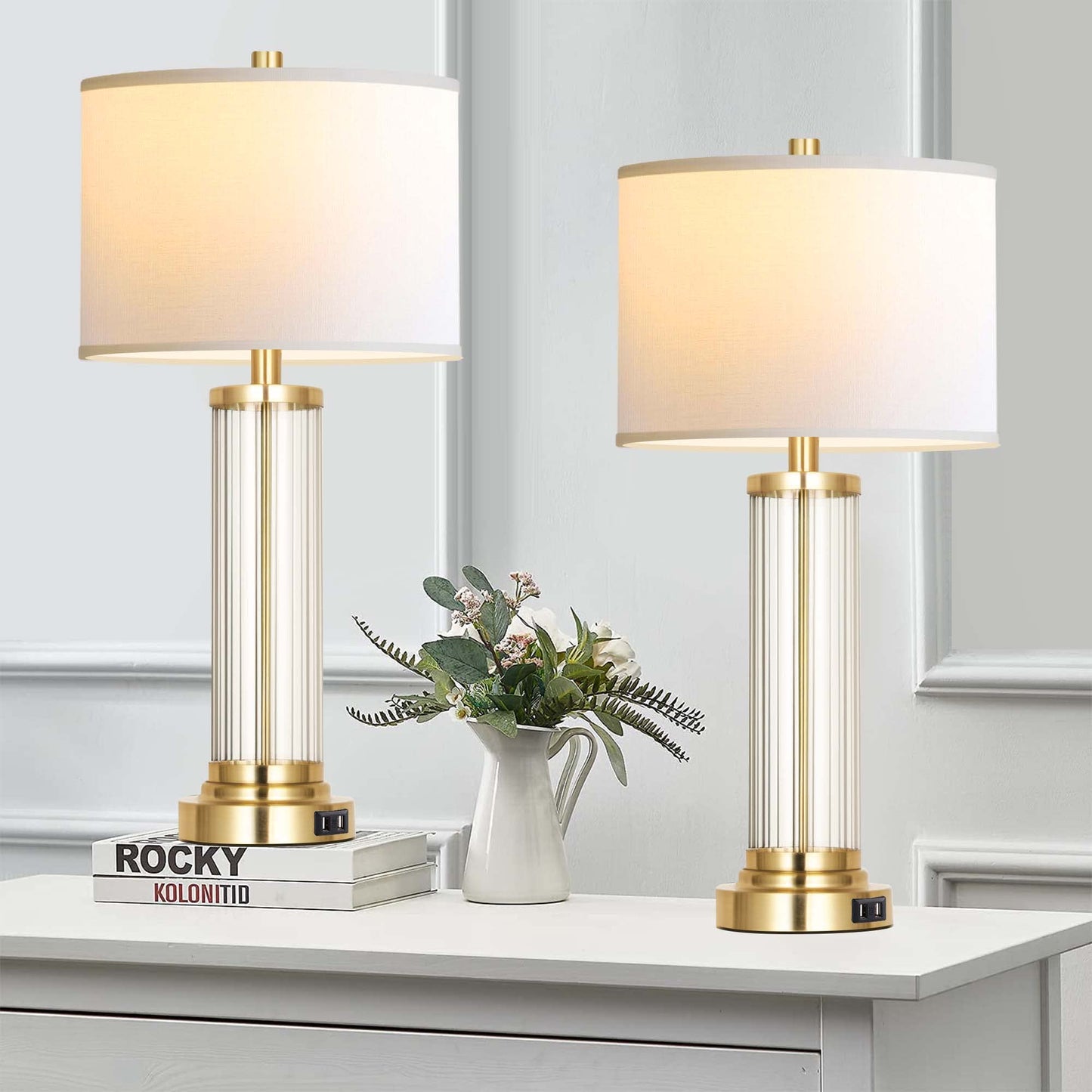 2 Pack Touch Control Dimmable Table Lamps