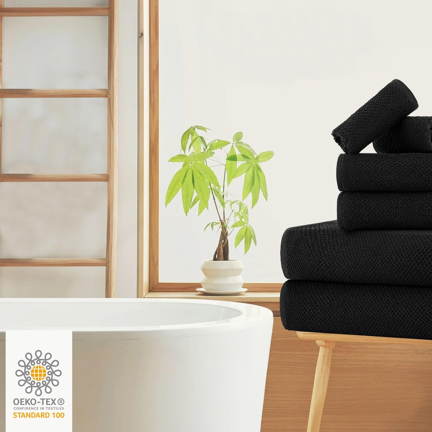 6-Piece CASA COPENHAGEN Cotton Towel Set