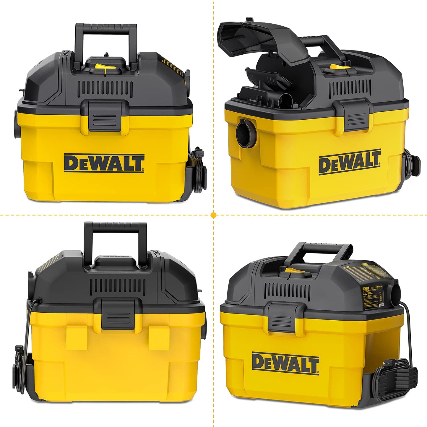 DEWALT 6 Gallon Wet Dry Vacuum Cleaner