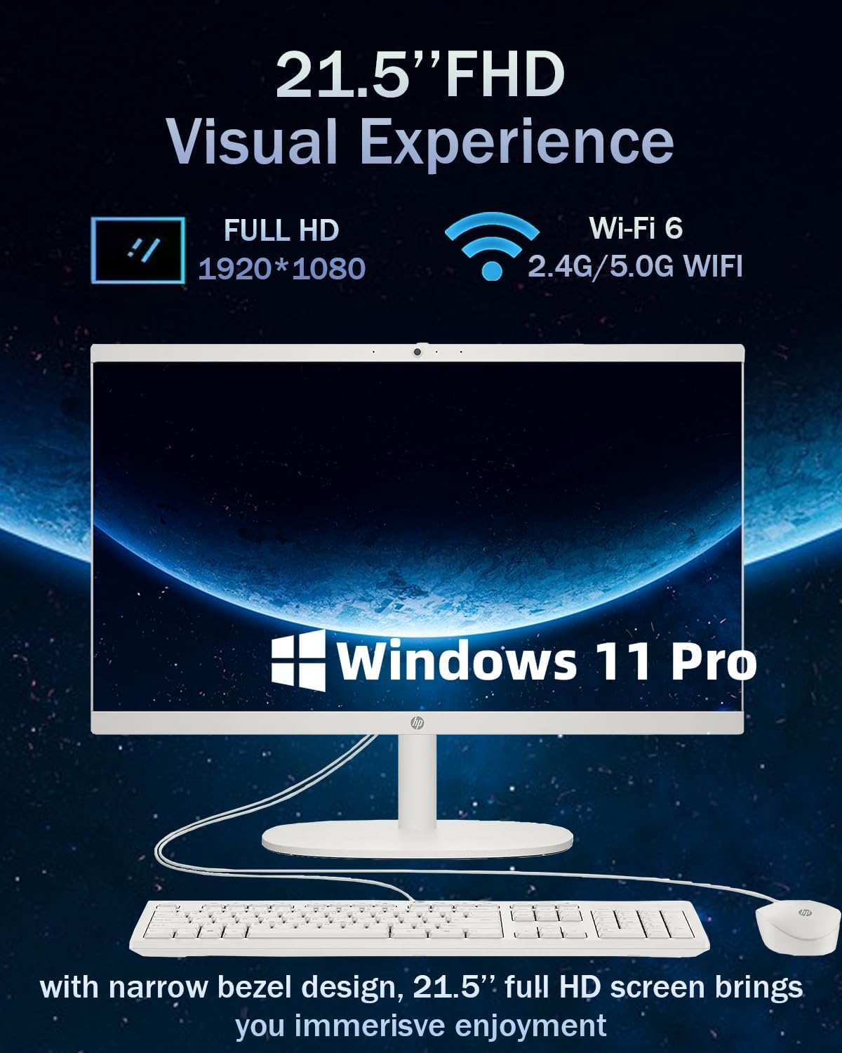 HP 2025 All-in-One Desktop Computer with 32GB RAM
