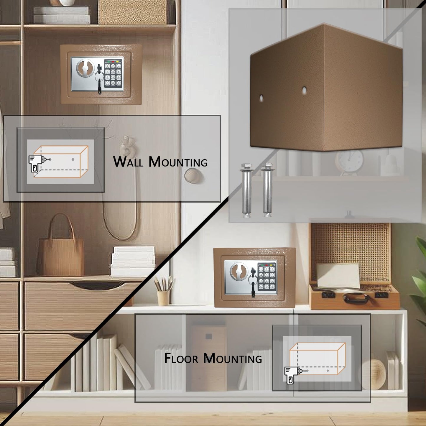 Digital Security Safe Box for Home Office