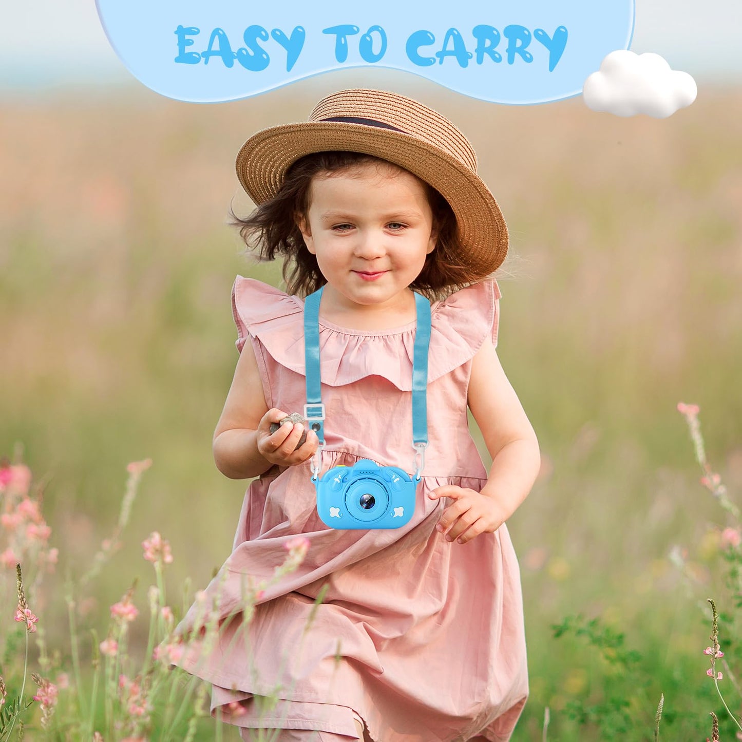 Kids Camera, HD 1080P Digital Video Camera for Boys and Girls, 32MP Kids Selfie Camera for Kids Aged 3-9, Portable Toy Toddler Camera with No Game & 32GB Card, Perfect Christmas Birthday Gifts