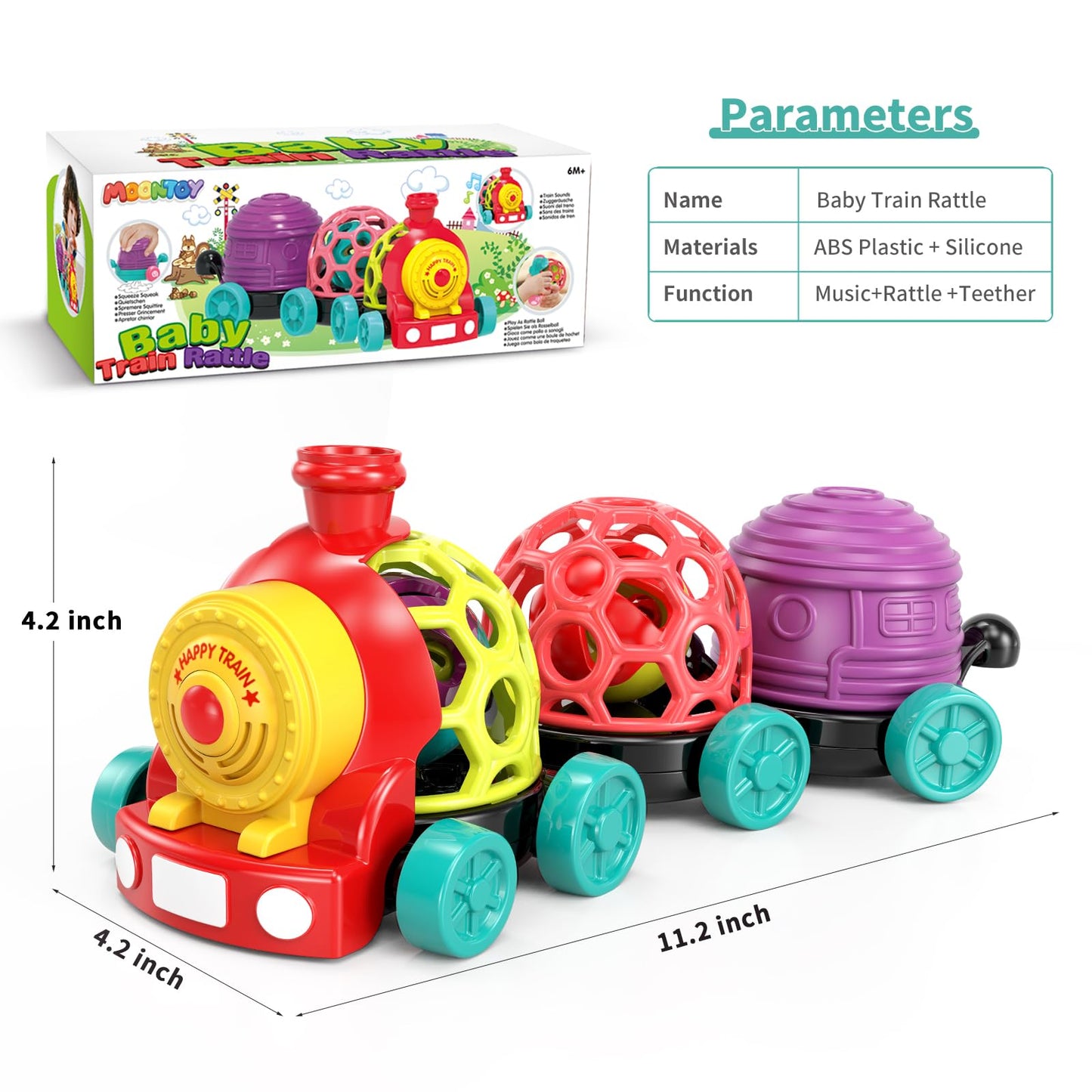 Toddler Train Toy for 1 Year Olds