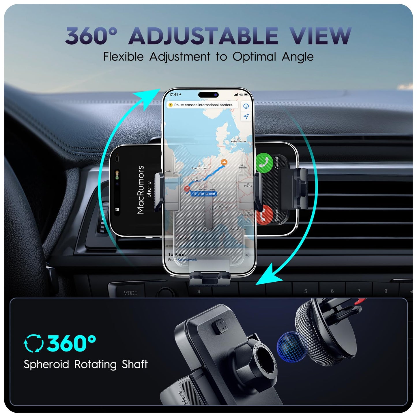 Car Phone Holder Mount for Thick Cases