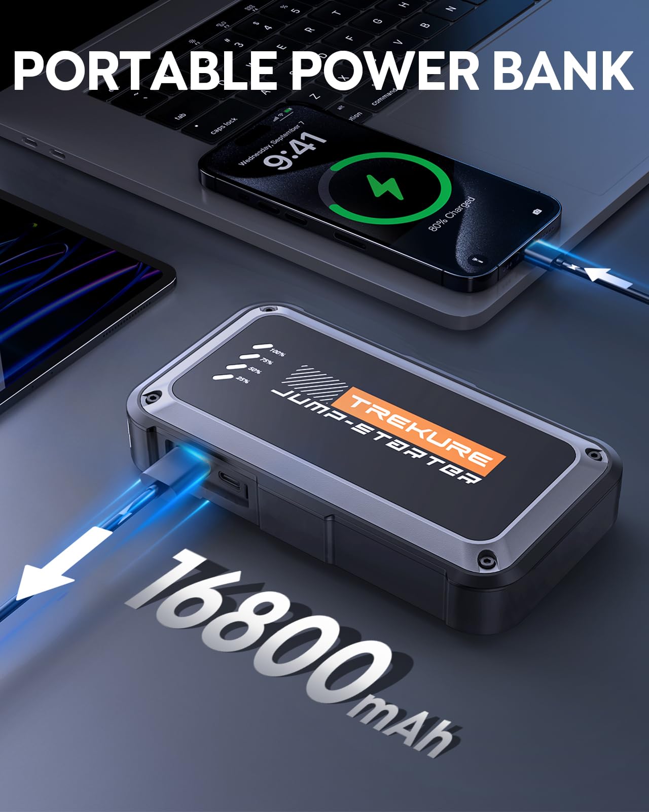 TREKURE 3500A Portable Car Jump Starter